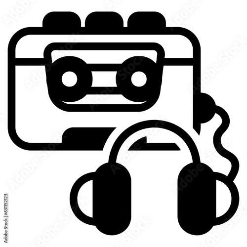  Walkmen glyph icon