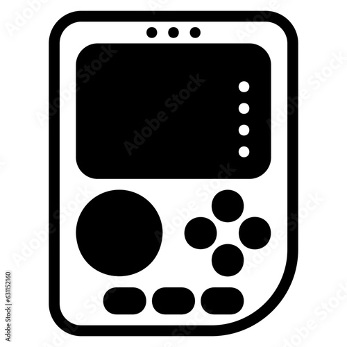  Game boy glyph icon