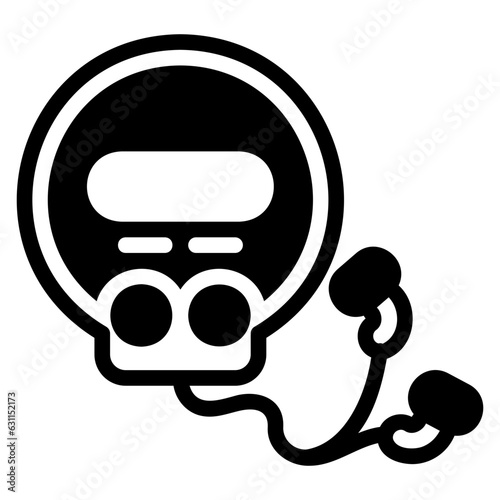  Portable player glyph icon