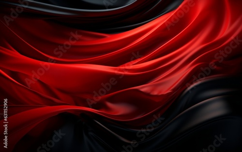 Red and Black Abstract Gradient 3D Background