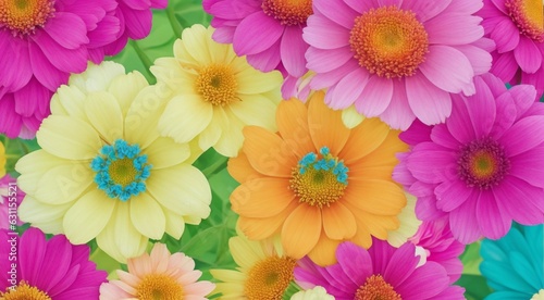 colorful abstract flowers background  colored flowers on abstract background