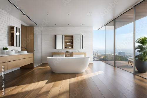 modern bathroom with tiles