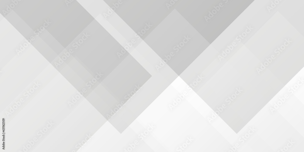 Abstract white and gray background design with layers of textured white transparent material in triangle and squares shapes. White color technology concept geometric line vector background. Abstract white and gray background design with layers of textured white transparent material in triangle and squares shapes. White color technology concept geometric line vector background.