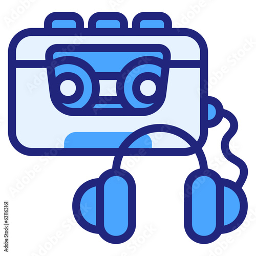  Walkmen blue icon