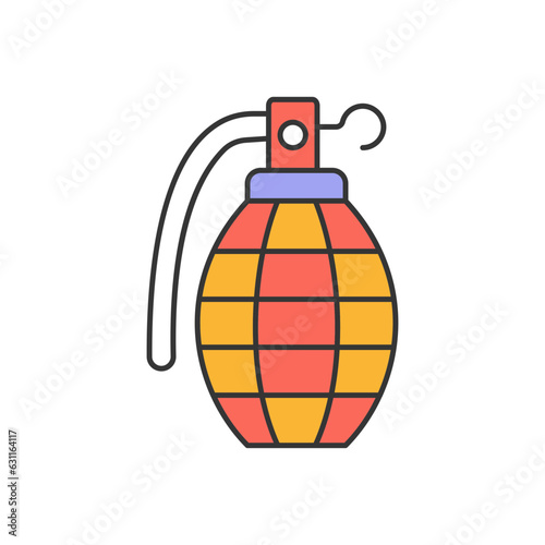 Hand grenade Vector Icon

