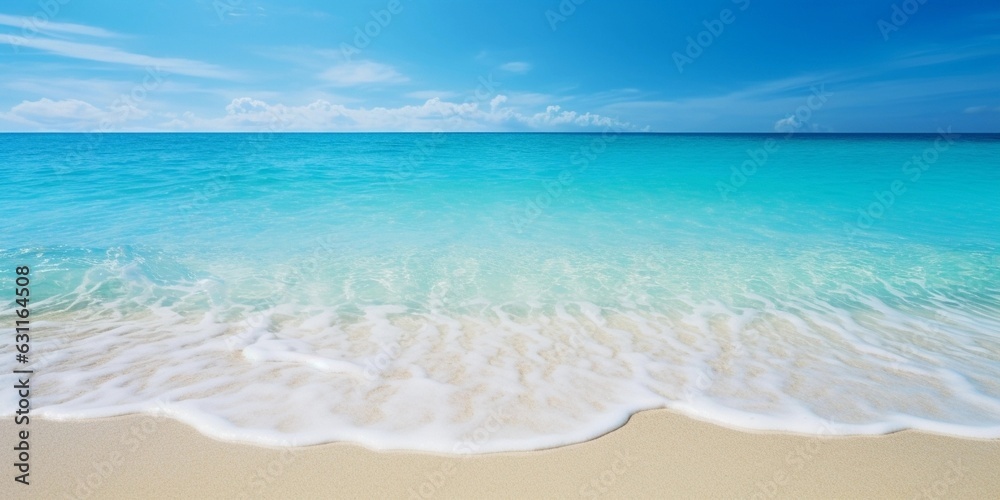 beautiful sandy beaches background with crystal clear waters of the sea and the lagoon