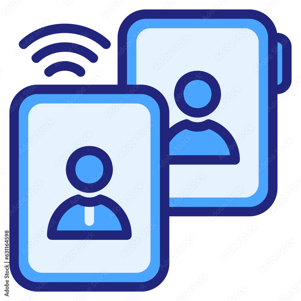 Video call blue icon Video call blue icon
