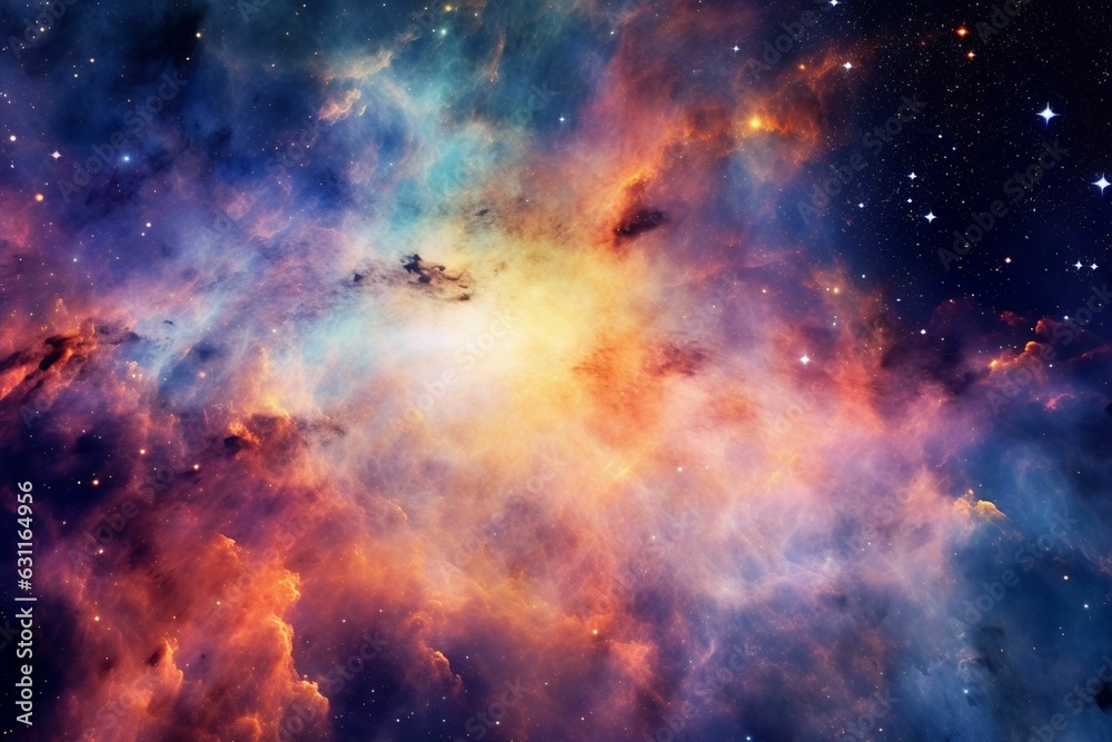 Fototapeta premium watercolored galaxy