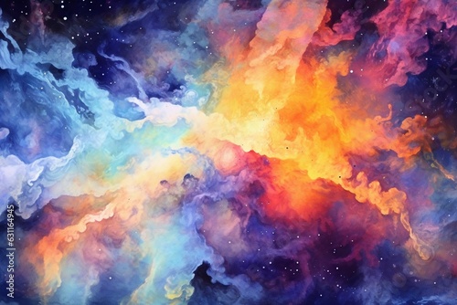 watercolored galaxy © Gabriel