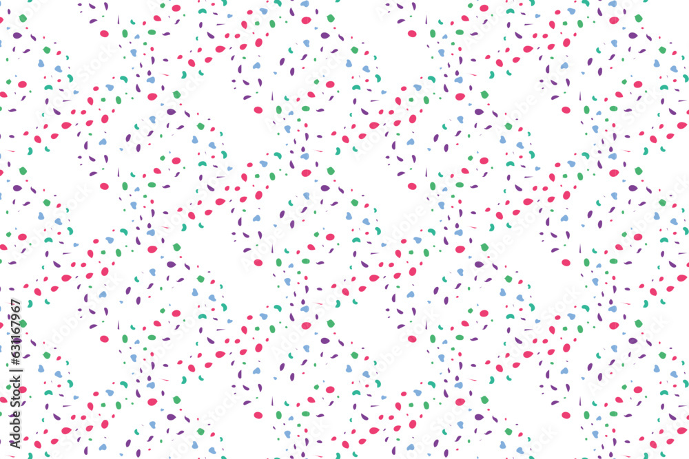 Fototapeta premium pattern with pink and white dots