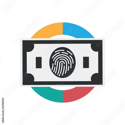 Secure money transfer with fingerprint.