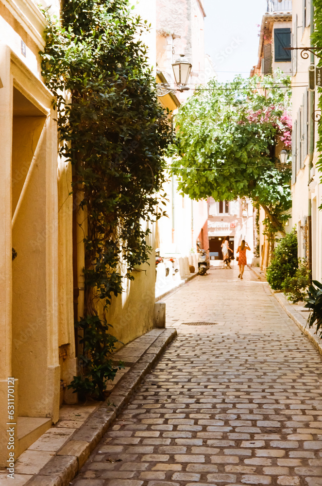Obraz premium narrow street in old town