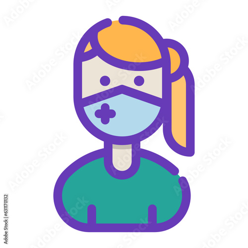 avatar woman with mask