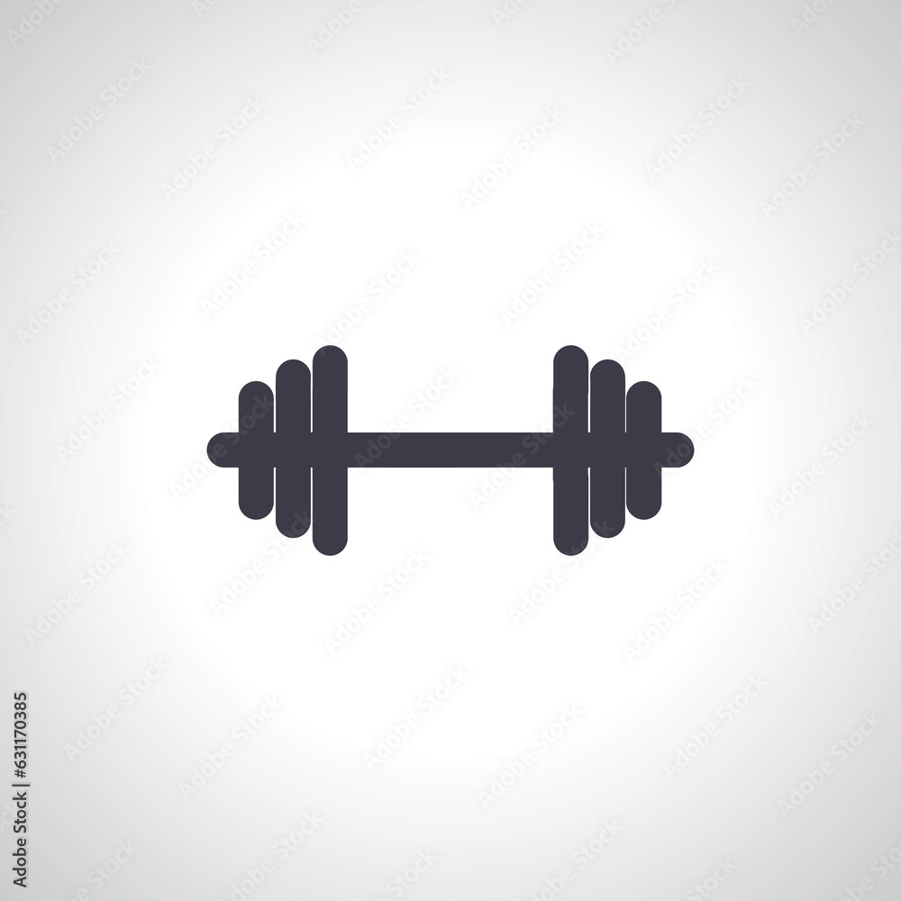 Dumbbell icon. dumbbell isolated icon Dumbbell icon. dumbbell isolated icon