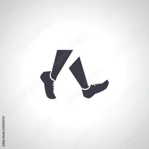 Legs icon. Leg, ankle and knee icon. walking icon