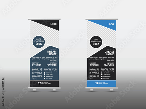 Corporate real estate roll up banner template