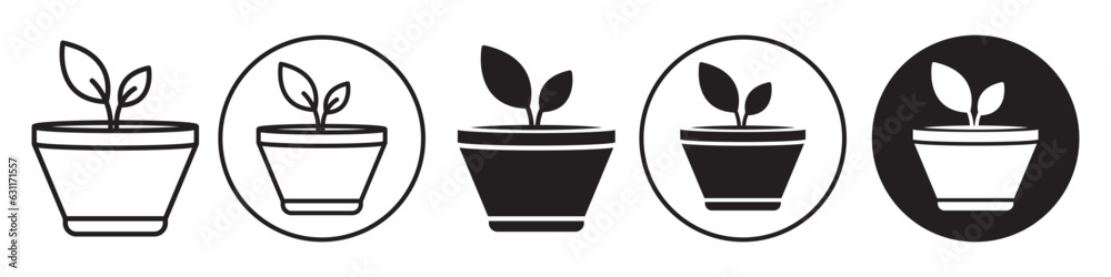 Plant Pot symbol Icon. Sign mark logo of organic natural ecological gardening botany set collection. Vector sign of growing garden tree. Web app ui icon of Leaf seed sprout environment plant growth. Plant Pot symbol Icon. Sign mark logo of organic natural ecological gardening botany set collection. Vector sign of growing garden tree. Web app ui icon of Leaf seed sprout environment plant growth.