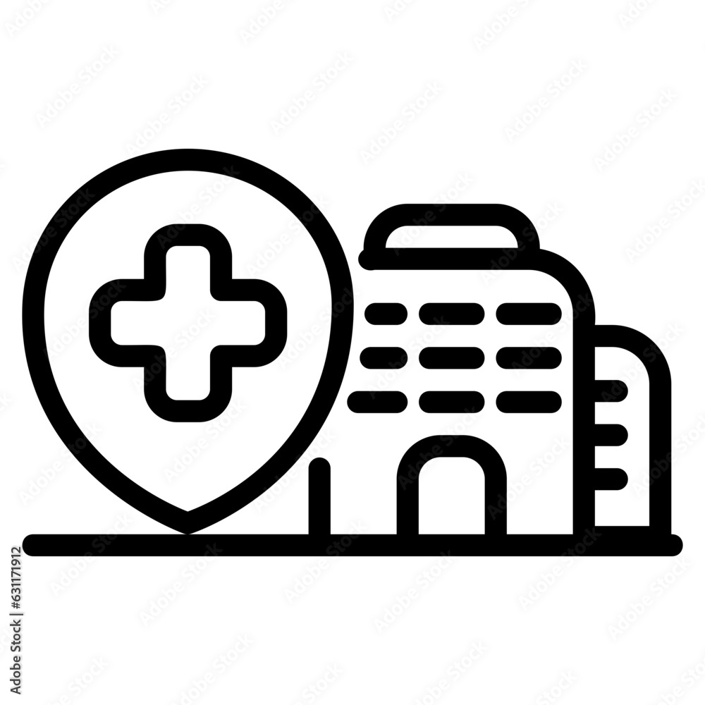 Obraz premium Location outline icon