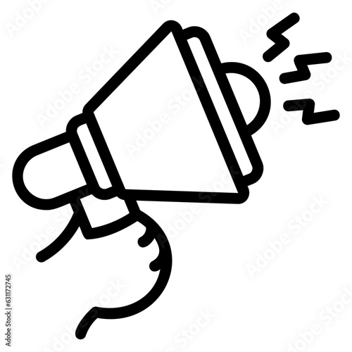  Megaphone outline icon