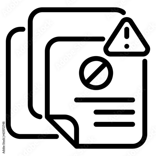  Petition outline icon