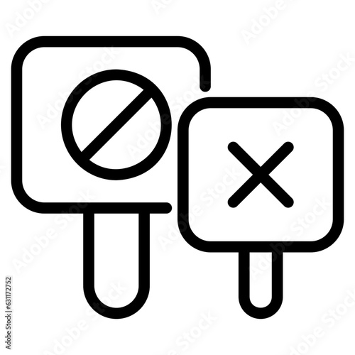  Protest outline icon