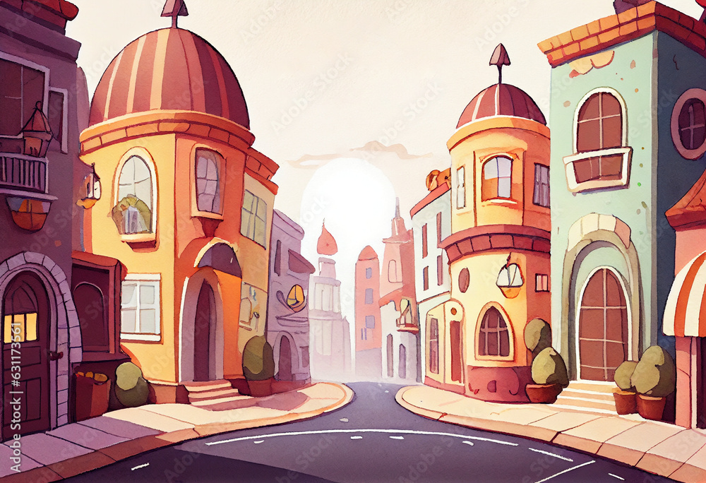 Fototapeta premium Building Background generative ai