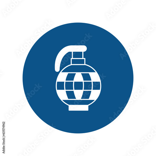 Hand grenade Vector Icon

