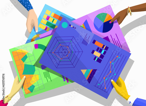 Hands sharing data
