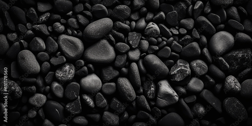 Black stone background. Generative AI. Black stone background. Generative AI.