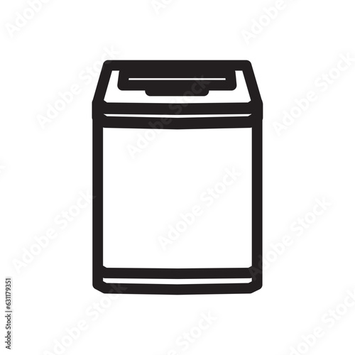 Modern washing machine icon vector. Loundry electric appliances icon line style, washing machine icon line style, design best washing machine vector illustration, Loundry electric machine isolated on 