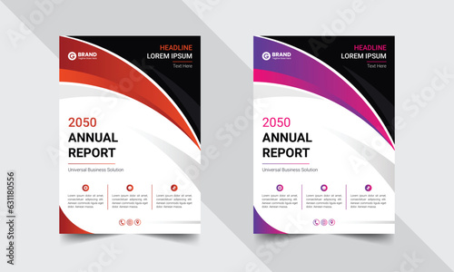 Annual report cover design template corporate business, company profile catalog magazine flyer booklet leaflet, leaflet cover presentation, book cover, layout in A4 size