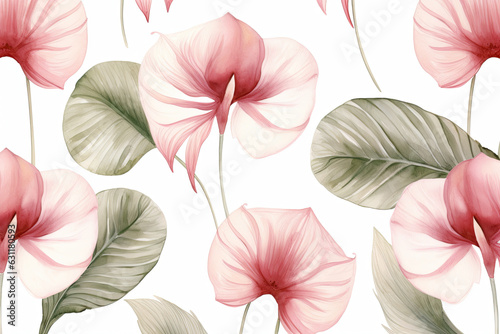 Seamless Watercolor Painting.