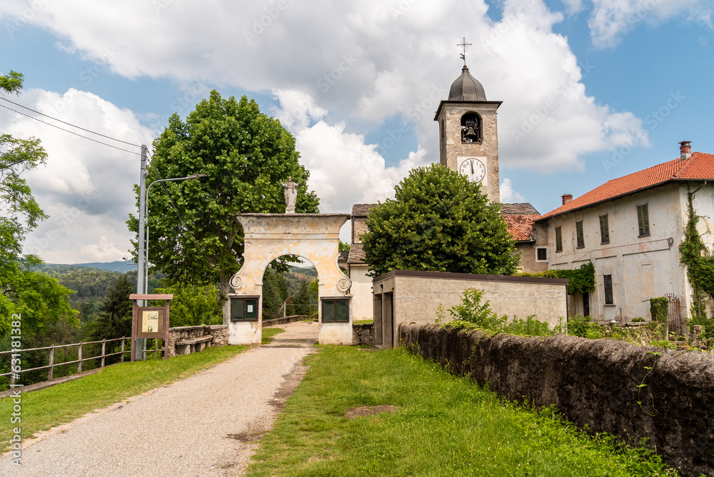 Ancient parish church of San Martino in the park of Oleggio Castello, province of Novara, Piedmont, Italy Ancient parish church of San Martino in the park of Oleggio Castello, province of Novara, Piedmont, Italy