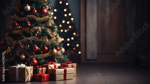 christmas tree with presents