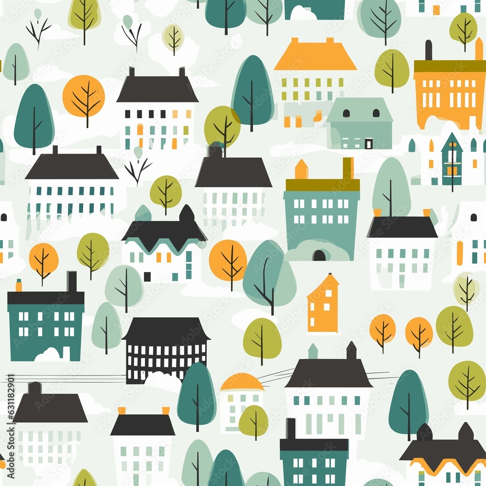 Urban Pattern vector illustration, Background