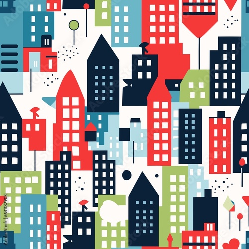 Urban Pattern vector illustration, Background