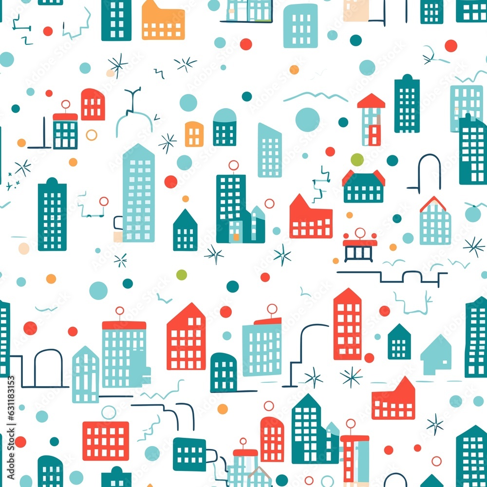 Urban Pattern vector illustration, Background