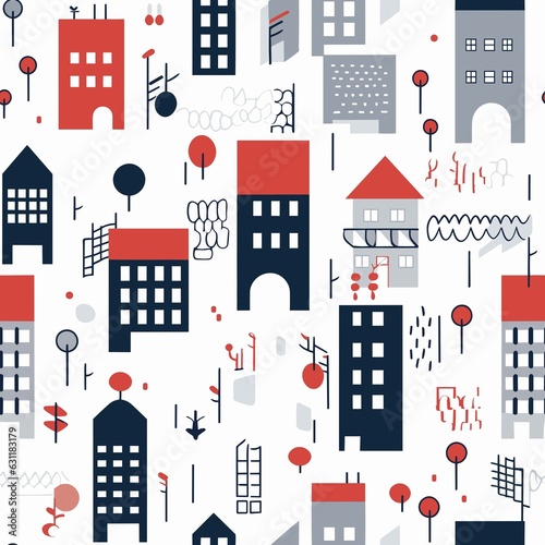 Urban Pattern vector illustration, Background