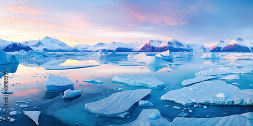 Foto ice sheet in polar regions