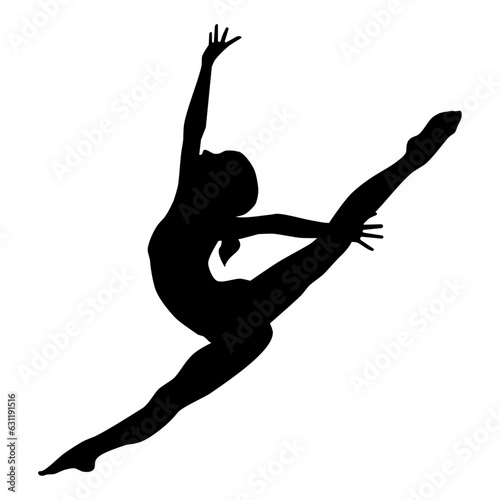 Ballet dancer silhouette