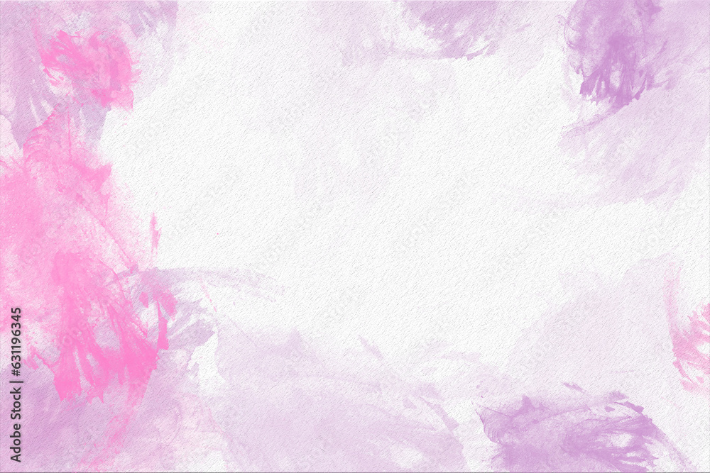 Obraz premium Peach, light pink with gold stripes watercolor, ink, abstract background texture