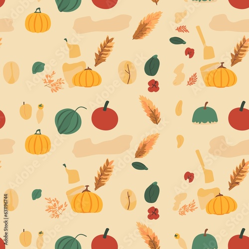 Thanksgiving Pattern vector illustration, Background