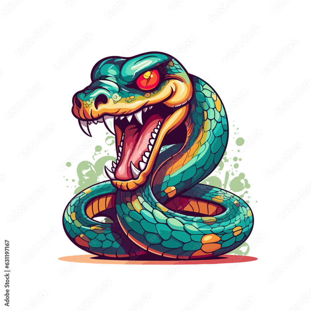 Obraz premium Snake, Illustration PNG