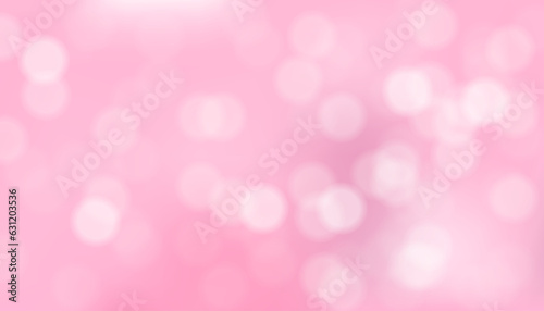Shiny pink bokeh background. Abstract design for Valentine's Day, celebration, and festive occasions. Vector illustration with soft glow. Defocused circles create a romantic atmosphere