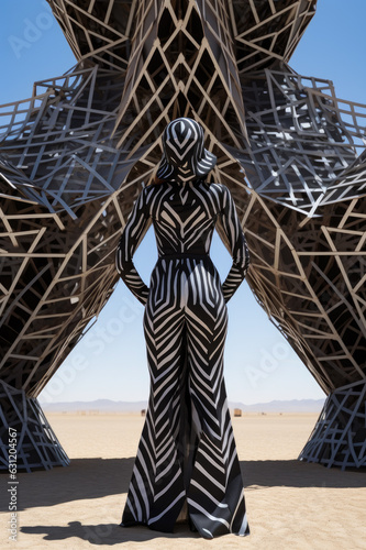 Frau in Burningmanstyle photo