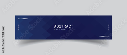 Linkedin banner with blue abstract background