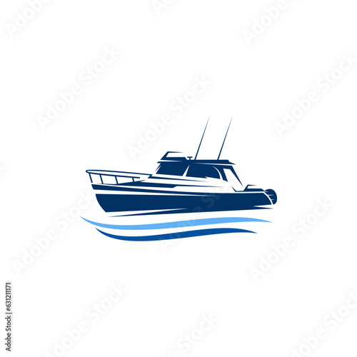 Speed boat logo vector. illustration vector, suitable for your design need, logo, illustration, animation, etc.