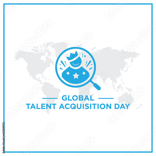Talent acquisition day greetings vector.