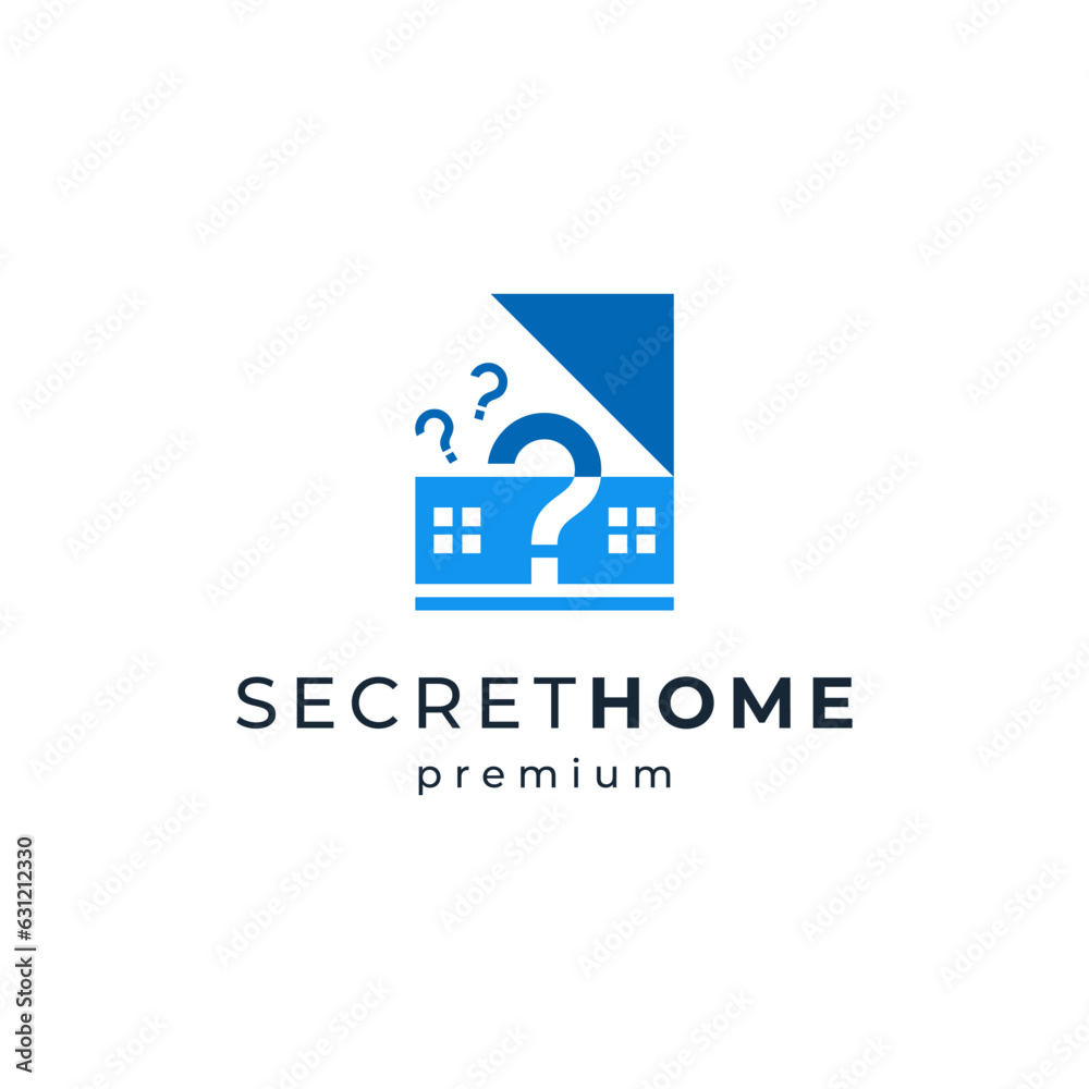 home and question mark for home or hotel logo design home and question mark for home or hotel logo design