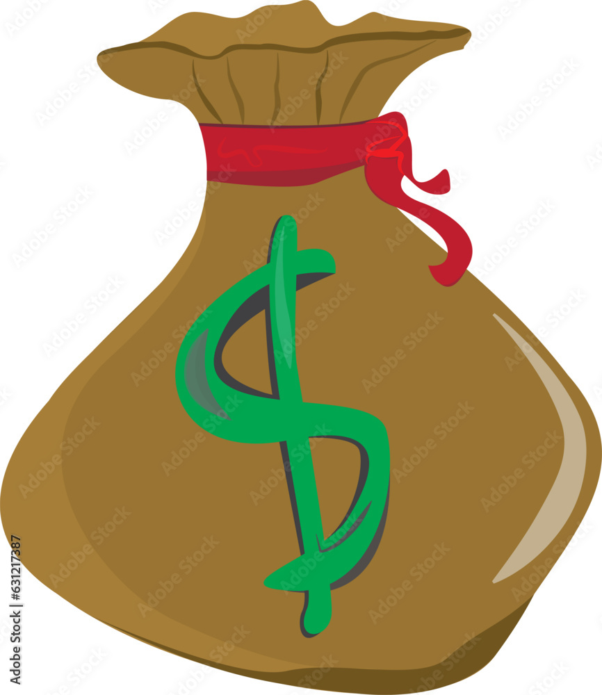 Dollar Bag Icon. Money Bag Vector illustration Design. Transparent Background. Dollar Bag Icon. Money Bag Vector illustration Design. Transparent Background.
